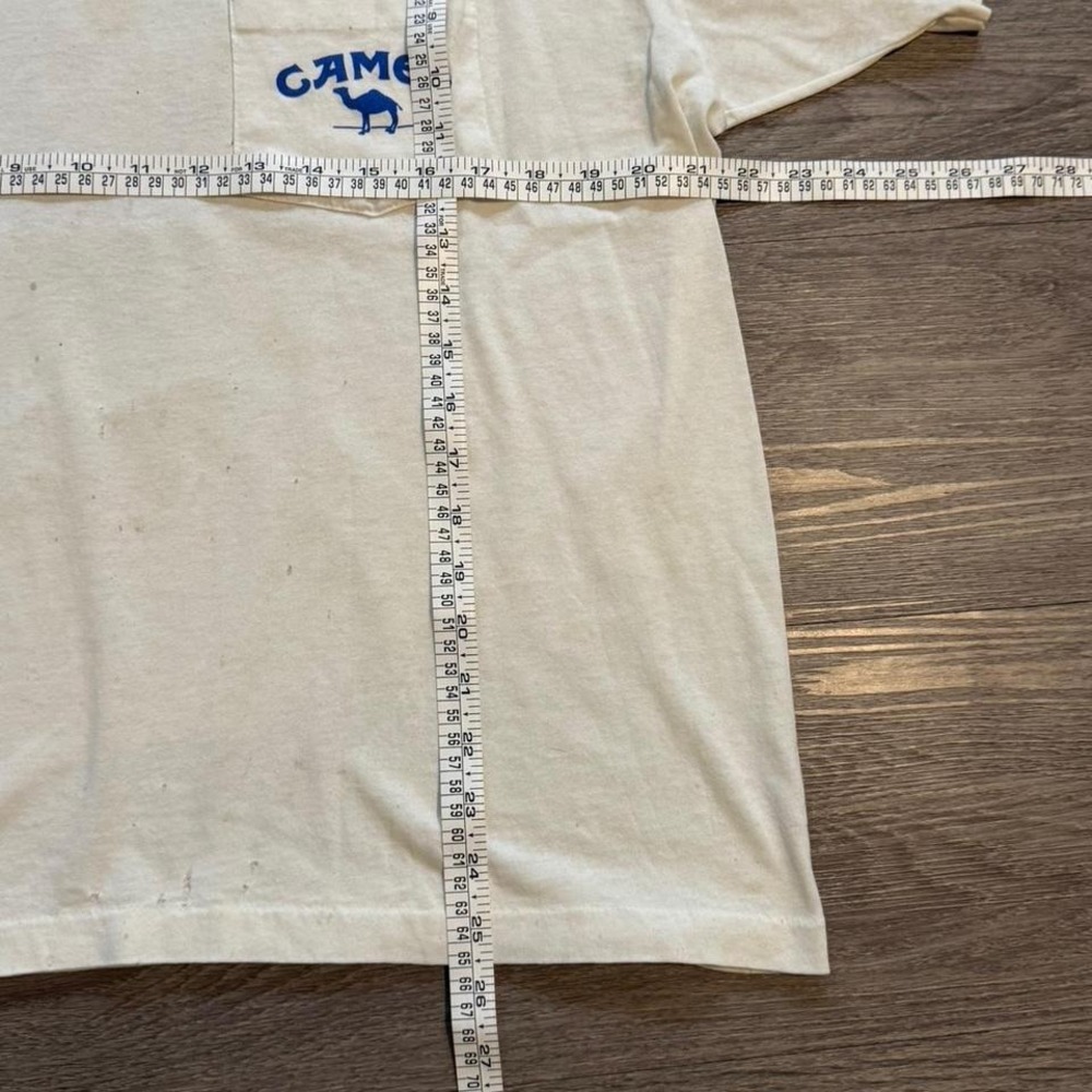 Vintage 1990 Joe Camel Cigarettes Shirt XL Distressed Thrashed Pocket Tee 90s - Picture 7 of 7